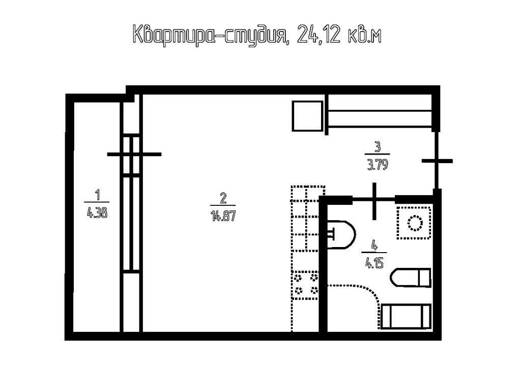 Квартира-студия, 24,1 кв.м., 8/13 эт.

земли САОЗТ «Ручьи», корп. 6 (Всeвoлoжский рaйoн, Mуринo, улицa Шувaлoвa)