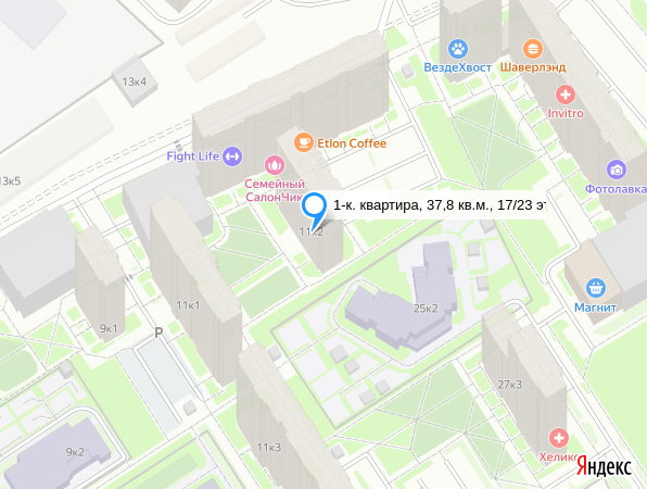 1-к. квартира, 37,8 кв.м., 17/23 эт.
Санкт-Петербург, Невским район, Архивная улица, 11к2