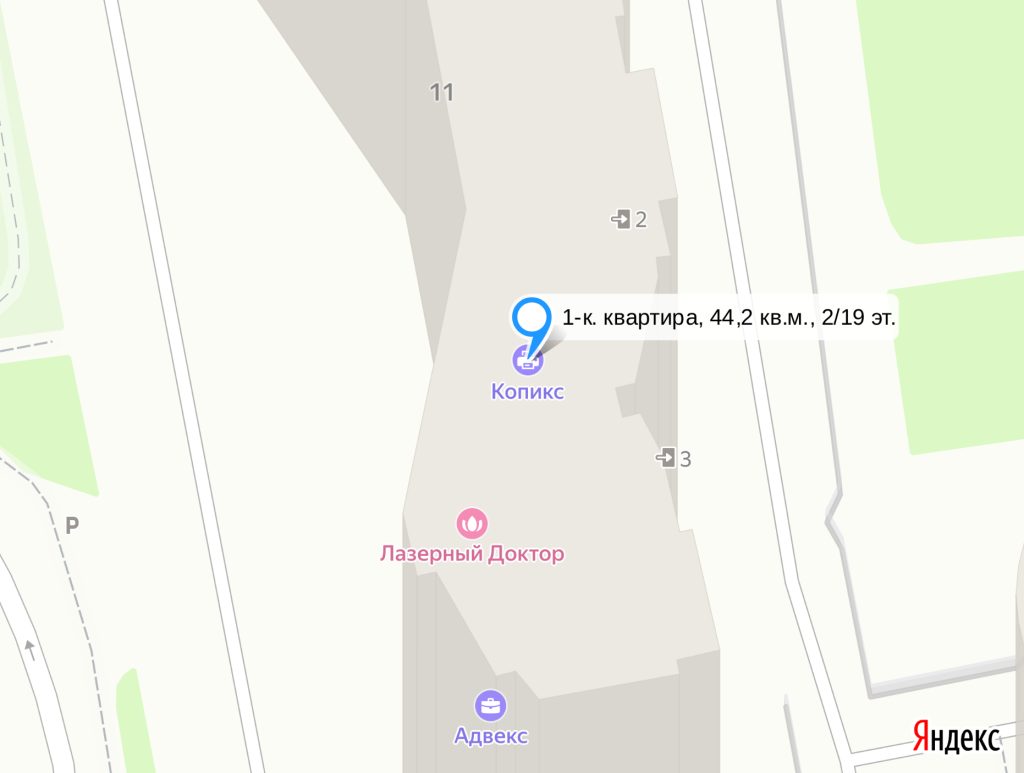 1-к. квартира, 44,2 кв.м., 2/19 эт.
Санкт-Петербург, Приморский район, Коломяжский проспект, 11